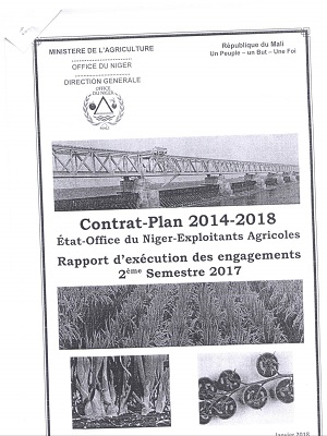 Contrat Plan Rapport d'exécution 2e Semestre